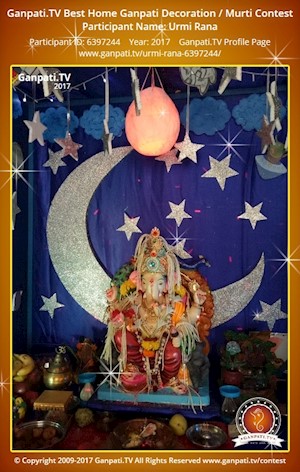 Urmi Rana Home Ganpati Picture