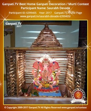 Saurabh Devade Home Ganpati Picture