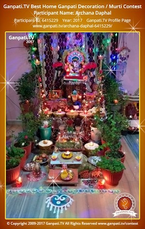 Archana Daphal Home Ganpati Picture