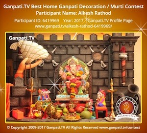 Alkesh Rathod Home Ganpati Picture