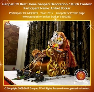 Aniket Botkar Home Ganpati Picture