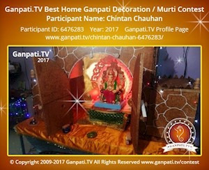 Chintan Chauhan Home Ganpati Picture