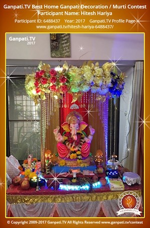 Hitesh Hariya Home Ganpati Picture