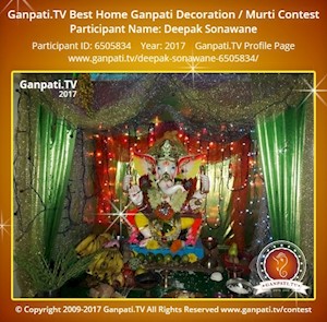 Deepak Sonawane Home Ganpati Picture