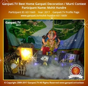 Mohit Hundre Home Ganpati Picture