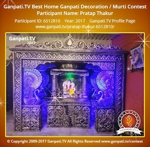 Pratap Thakur Home Ganpati Picture