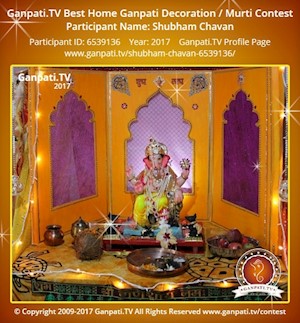 Shubham Chavan Home Ganpati Picture