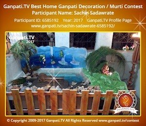 Sachin Sadawrate Home Ganpati Picture