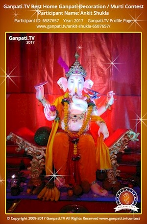 Ankit Shukla Home Ganpati Picture