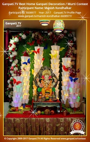 Manish Kondhalkar Home Ganpati Picture