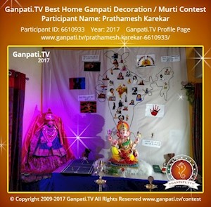 Prathamesh Karekar Home Ganpati Picture