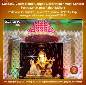 Rajesh Mahale Home Ganpati Picture