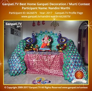 Nandini Warthi Home Ganpati Picture