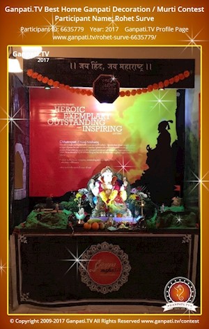 Rohet Surve Home Ganpati Picture