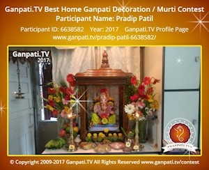 Pradip Patil Home Ganpati Picture