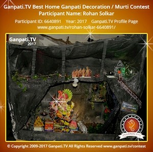 Rohan Solkar Home Ganpati Picture