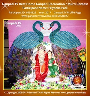 Priyanka Patil Home Ganpati Picture