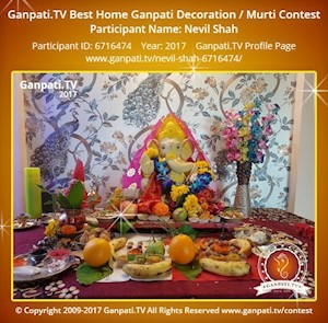 Nevil Shah Home Ganpati Picture