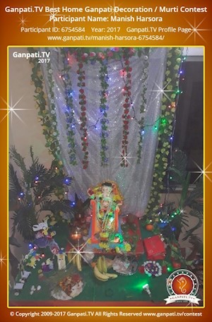 Manish Harsora Home Ganpati Picture
