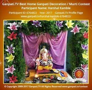 Harshal Kamble Home Ganpati Picture