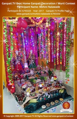 Mohini Nalawade Home Ganpati Picture