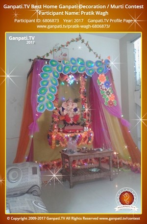Pratik Wagh Home Ganpati Picture