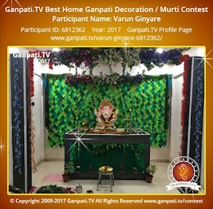 Varun Ginyare Home Ganpati Picture