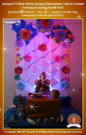 Hardik Patil Home Ganpati Picture