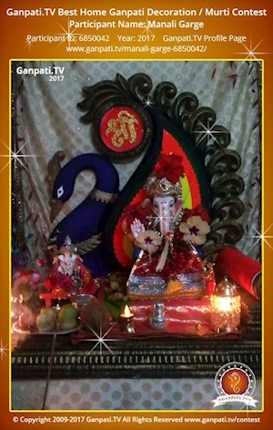 Manali Garge Home Ganpati Picture