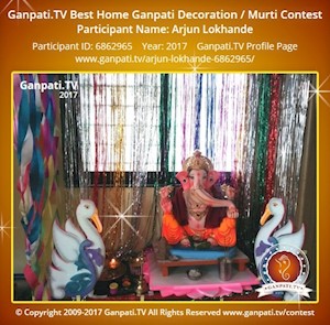 Arjun Lokhande Home Ganpati Picture