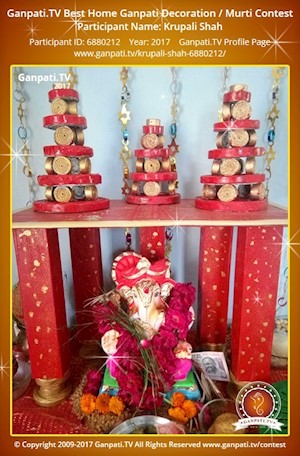 Krupali Shah Home Ganpati Picture