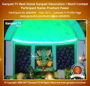 Prashant Pawar Home Ganpati Picture