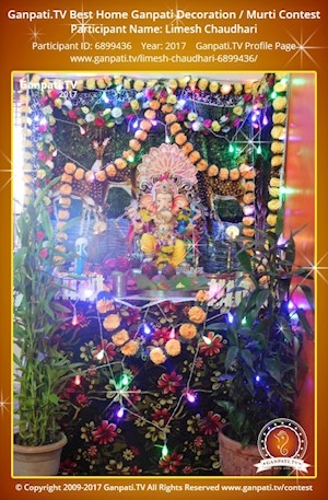 Limesh Chaudhari Home Ganpati Picture