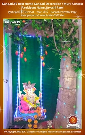 Urvashi Patel Home Ganpati Picture