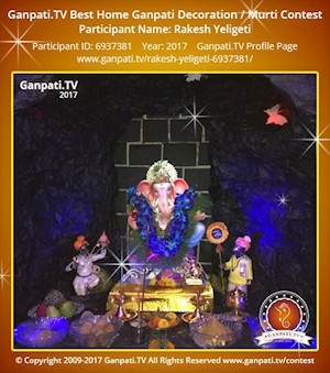 Rakesh Yeligeti Home Ganpati Picture