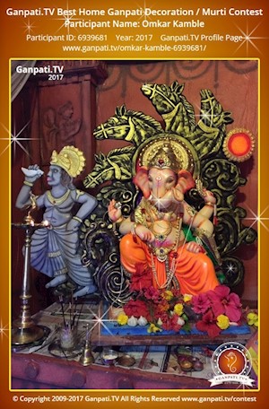 Omkar Kamble Home Ganpati Picture