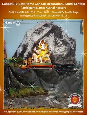 Kushal Harsora Home Ganpati Picture