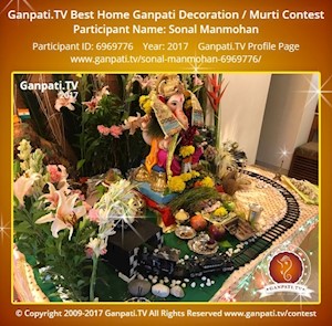 Sonal Manmohan Home Ganpati Picture