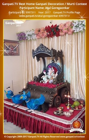 Atul Goregaonkar Home Ganpati Picture