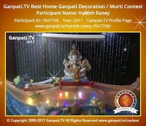 Haresh Raney Home Ganpati Picture