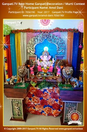 Amol Dani Home Ganpati Picture