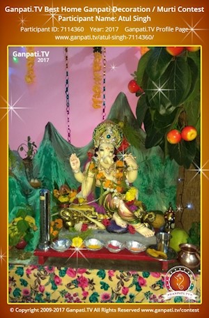 Atul Singh Home Ganpati Picture