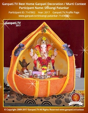 Shivangi Patankar Home Ganpati Picture