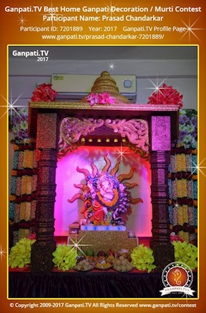 Prasad Chandarkar Home Ganpati Picture