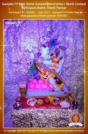 Hitesh Parmar Home Ganpati Picture