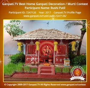 Rushi Patil Home Ganpati Picture