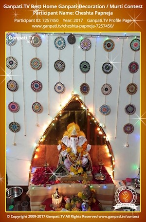 Cheshta Papneja Home Ganpati Picture