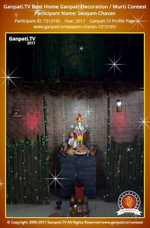 Swayam Chavan Home Ganpati Picture