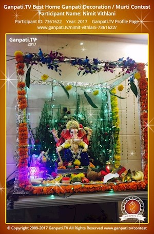 Nimit Vithlani Home Ganpati Picture