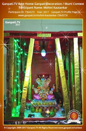 Mohini Kautankar Home Ganpati Picture